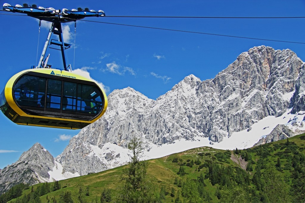 Steiermark Dachstein Panorama Gondel_Planai ©Hochwurzen-Bahnen